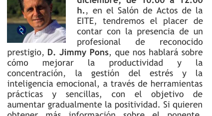 Charla Mindfulness Ejecutivo EITE Charla Mindfulness Ejecutivo universidad Las Palmas