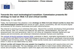 Web 4.0 Comision Europea