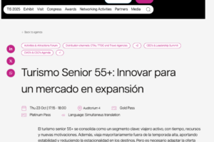 Turismo Senior 55 plus hub