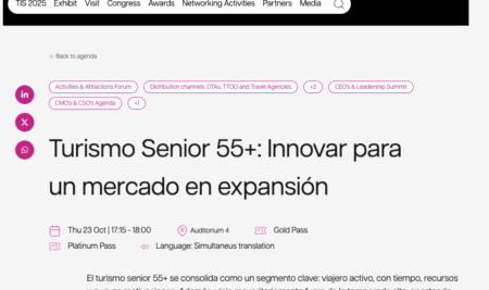 Turismo senior y 55 plus hub en el TIS 2025